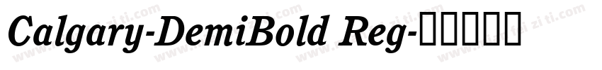 Calgary-DemiBold Reg字体转换